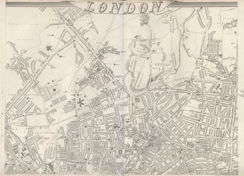 Shows part of north London in 1863 - Stephen Johnson