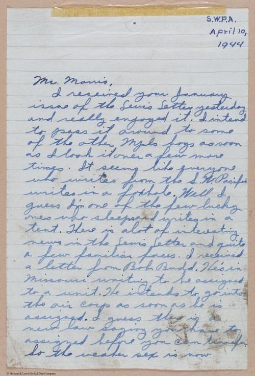 &nbsp;E708 - Lewis Scrapbook #4 - ip28 - 8102