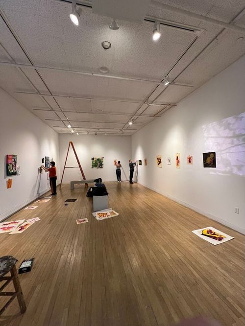 Mid-install photo of tangled