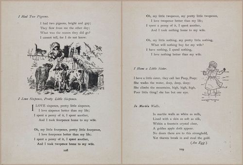 E704 - Mother Goose Nursery Rhymes - 7643-7644