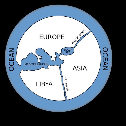 Animaxander's View of the World - 6th Century, BC