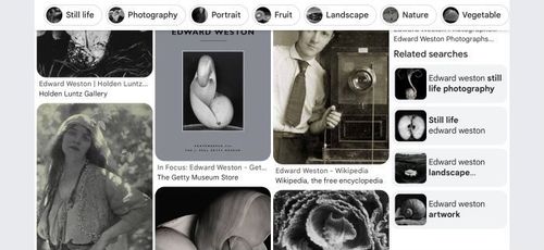 Edward Weston - mentioned in Art & Fear