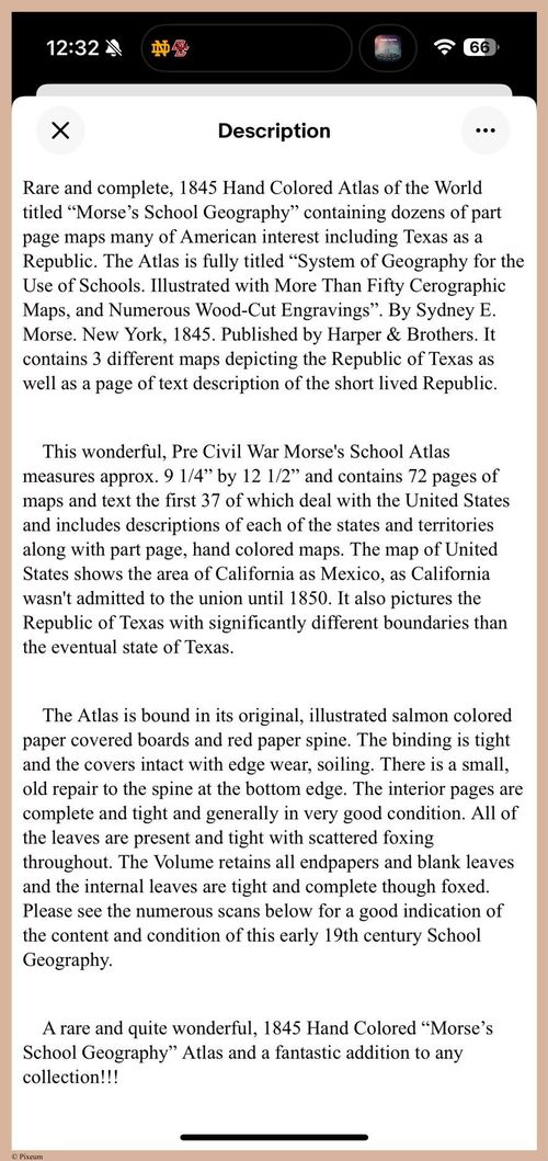 E767 - Morse_s 1845 School Geography - i8012