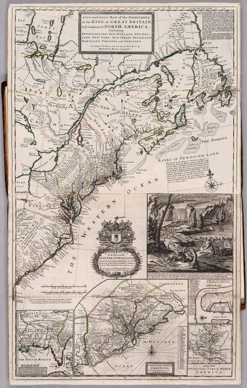 The Beaver Map - Herman Moll - 1732