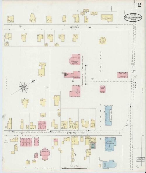 Sanborn Fire Insurance Map, Williamstown - 1895 - Dalton Peters