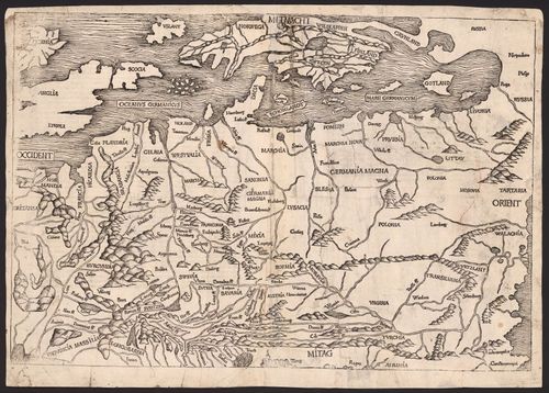 Map of Europe by Hartman Schedel - Dilan Fernandes