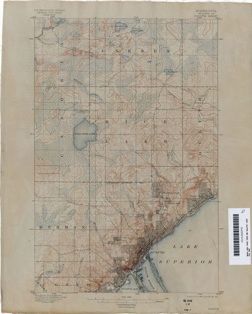 Perry-Castañeda Library Map Collection - Minnesota Historical Topographic Maps - Duluth