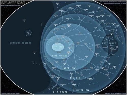Map of Star Wars Galaxy - Michael L&nbsp;