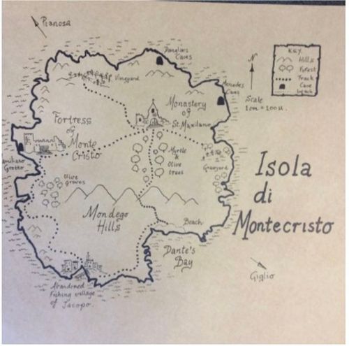 Felicia Peng - Count of Monte Cristo treasure map