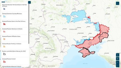 Map of Russian Occupied Territory in the Russo-Ukrainian War - Dilan Fernandes