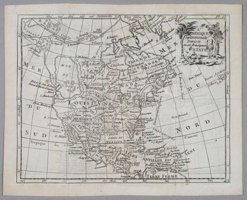 North America & Mer De L'Ouest - 1786