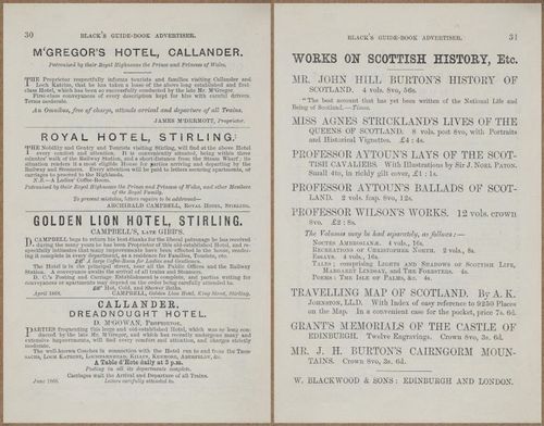 E779 - Black’s Guide to Scotland - 1868 - 11708-11709