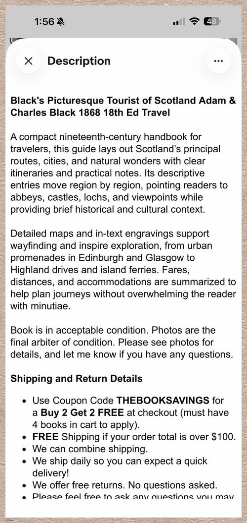 E779 - Black’s Guide to Scotland - 1868 - 8643