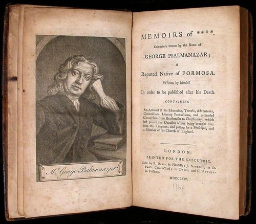 Memoirs of George Psalmanazar - 1704