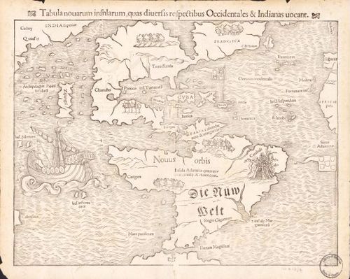 North and South America - Sebastian Munster - 1559