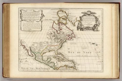 L'Amerique Septentrionale - Guillame Delisle - 1700