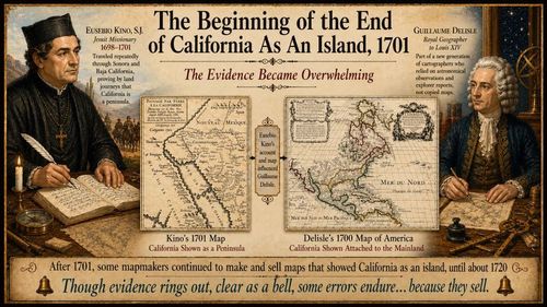 The Beginning of the End of California as an Island - 1701