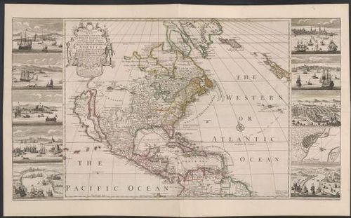 North America - Henry Overton - 1741