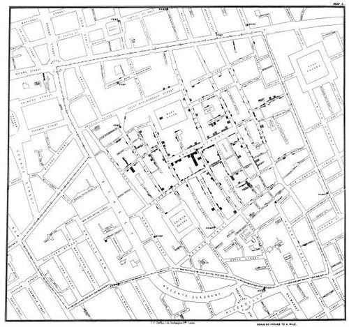 On the Mode of Communication of Cholera - John Snow - 1854&nbsp;