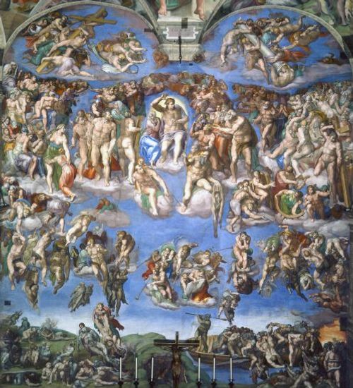 The Last Judgement - Sistine Chapel - Michelangelo - 1536