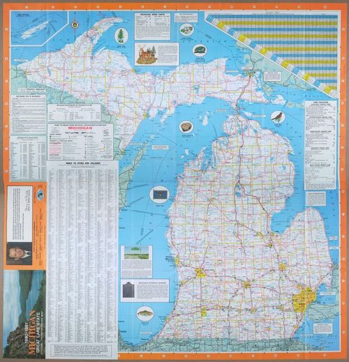Michigan Highway Map - 1980-1981