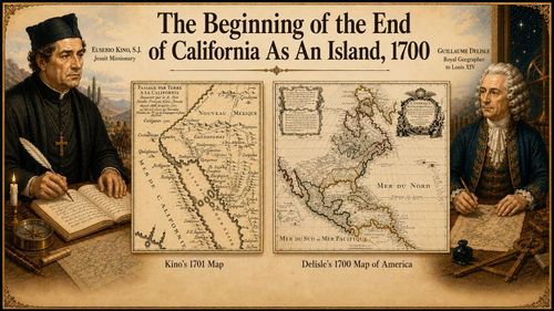 The Beginning of the End of California as an Island - 1700