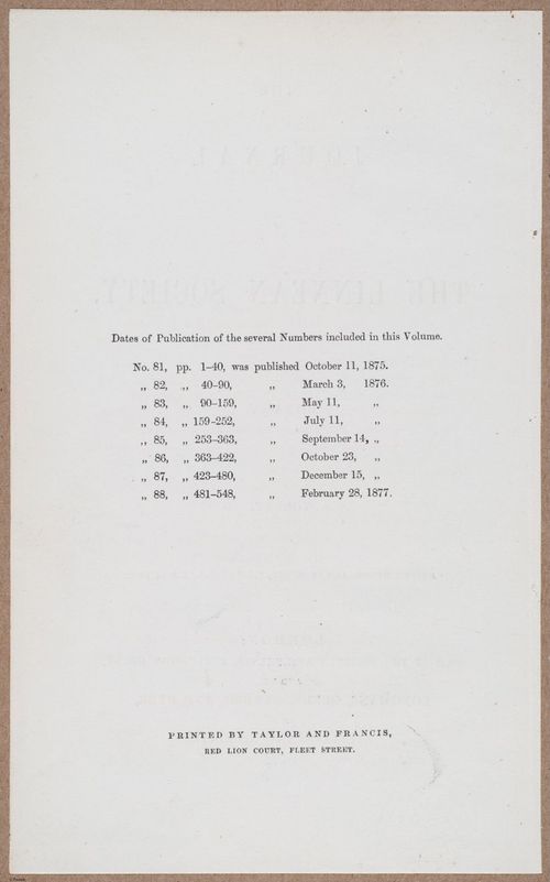 E805 - Linnean - i14097