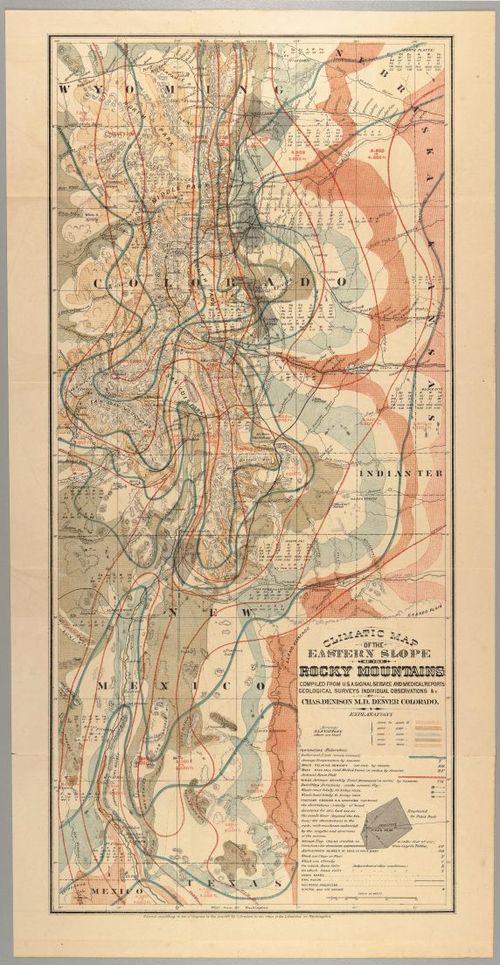Climatic Map of the Eastern Slope of the Rocky Mountains