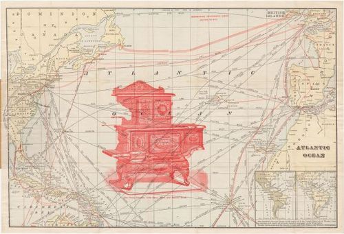 Atlantic Ocean The Home Atlantic with Base, Tank and Mantel Oven