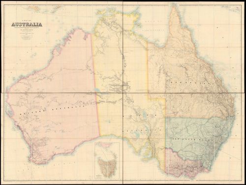 Map of Australia - Edward Stanford - 1879