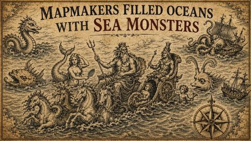 Where Knowledge Ended, Mapmakers Filled Oceans With Sea Monsters