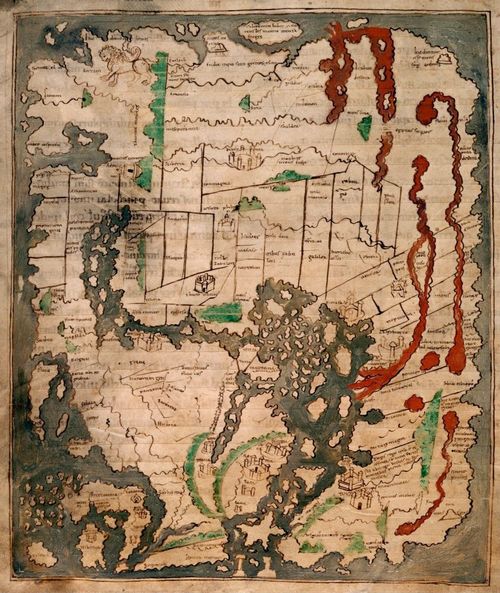 #210 Anglo-Saxon or Cottonian World Map