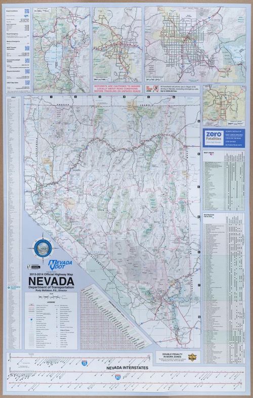 Nevada Paper Road Map