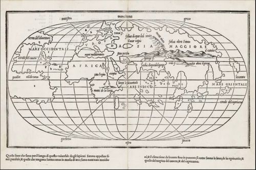 #343 World Map in Bordone’s Isolario
