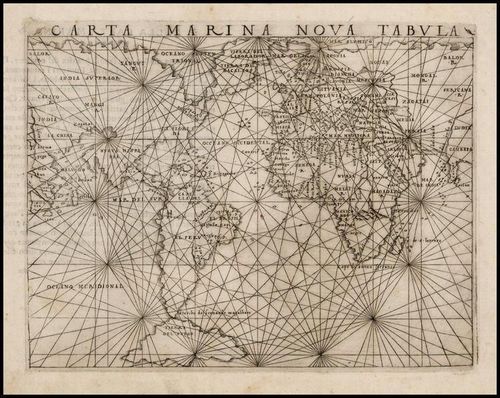 #383 Giacomo Gastaldi World Map
