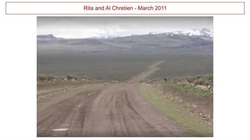 Rita & Al Chretien - going back to their intended route