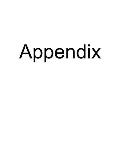 Appendix