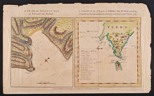 A Plan of Success Bay in Strait Le Maire / A Chart of the S.E. Part of Terra del Fuego, 1769