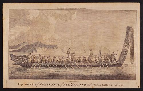 A War Canoe of New Zealand