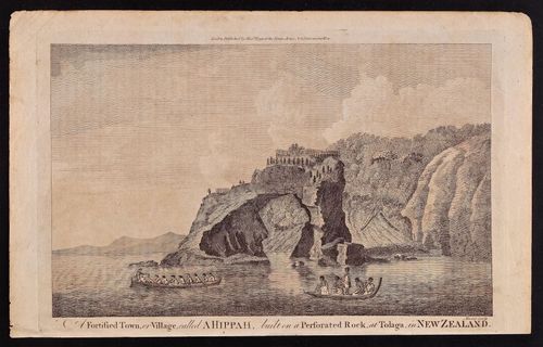 A Fortified Town, or Village called a Hippah, New Zealand