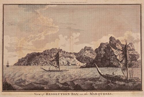 View of Resolution Bay, in the Marquesas
