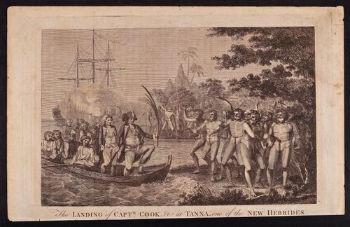 The Landing of Captain Cook at Tanna, one of the New Hebrides