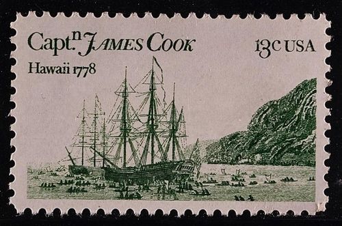 Stamp: Capt. James Cook, Hawaii 1778