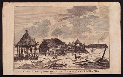 A View in the Town of Bolcheretzk, the Capital of Kamtschatka